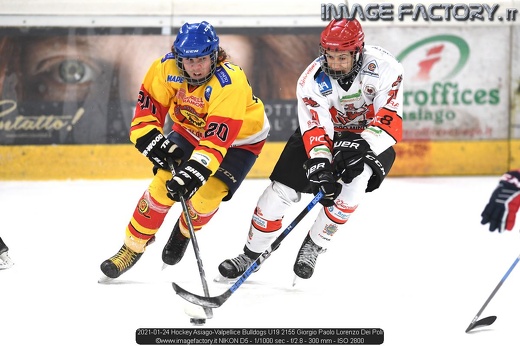 2021-01-24 Hockey Asiago-Valpellice Bulldogs U19 2155 Giorgio Paolo Lorenzo Dei Poli